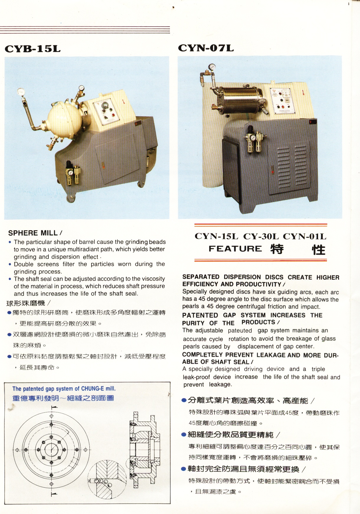 珠磨機特性介紹