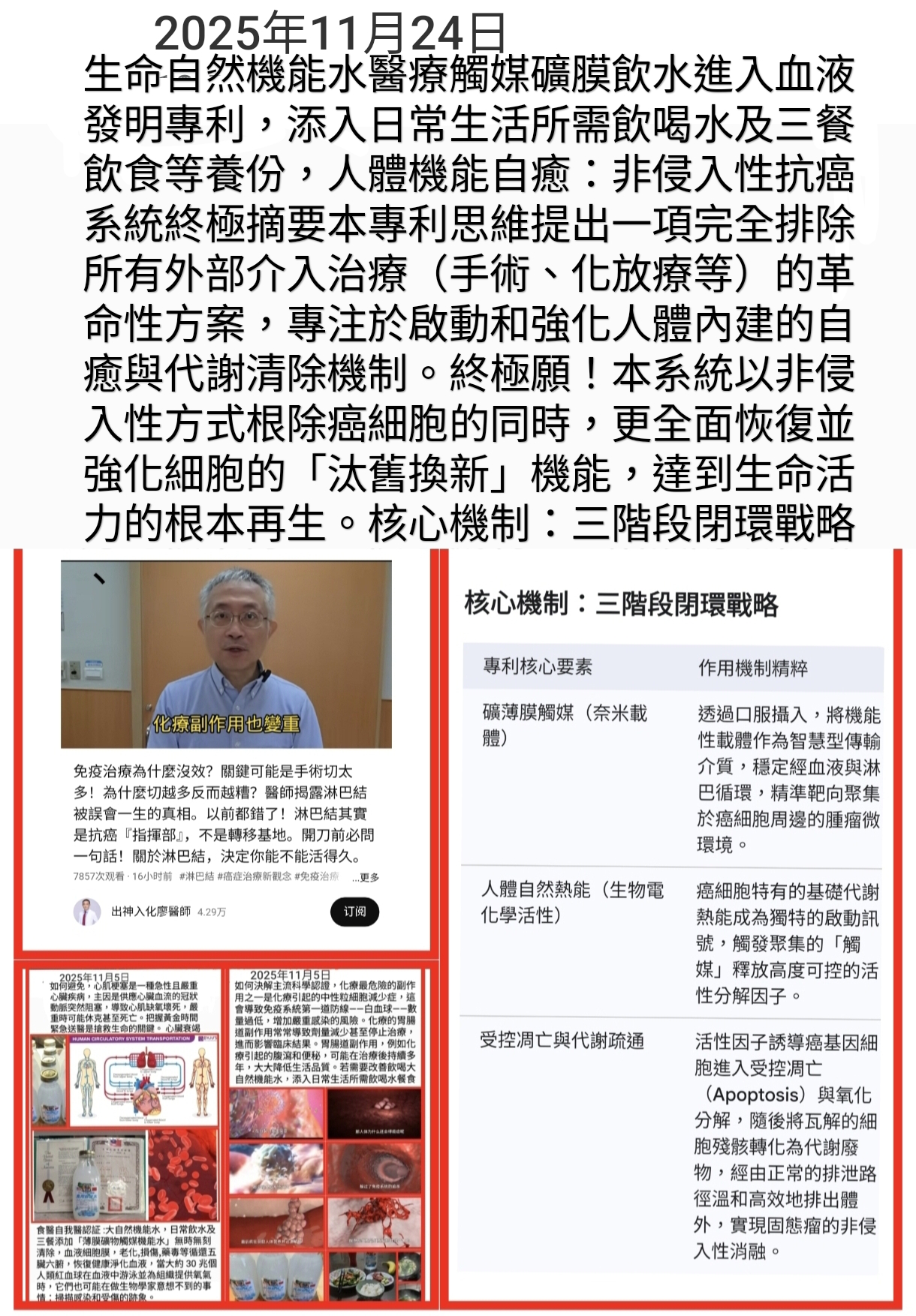 非侵入性抗癌系統終極摘要本專利思維