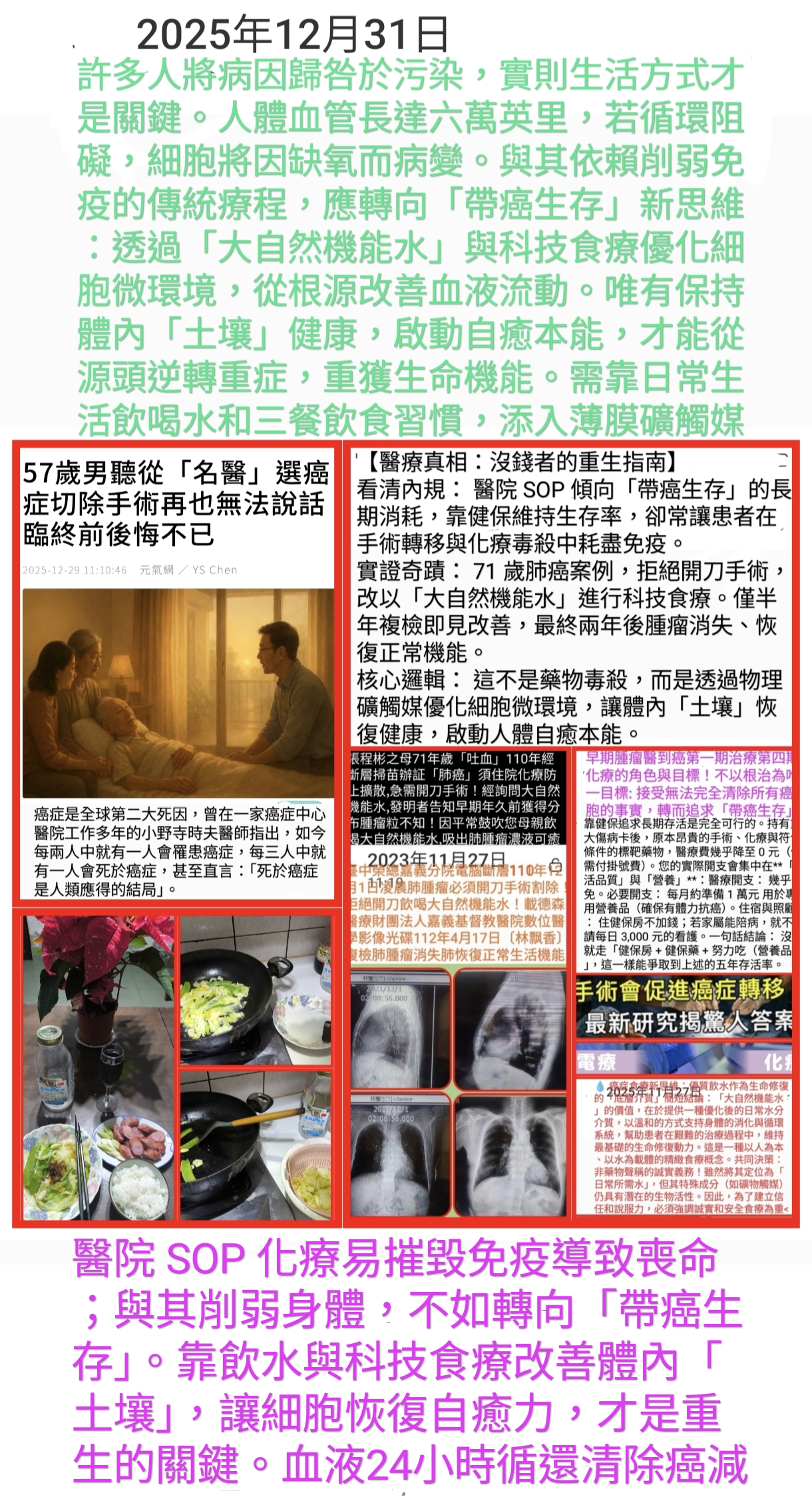 帶癌生存與機能水的邏輯核心